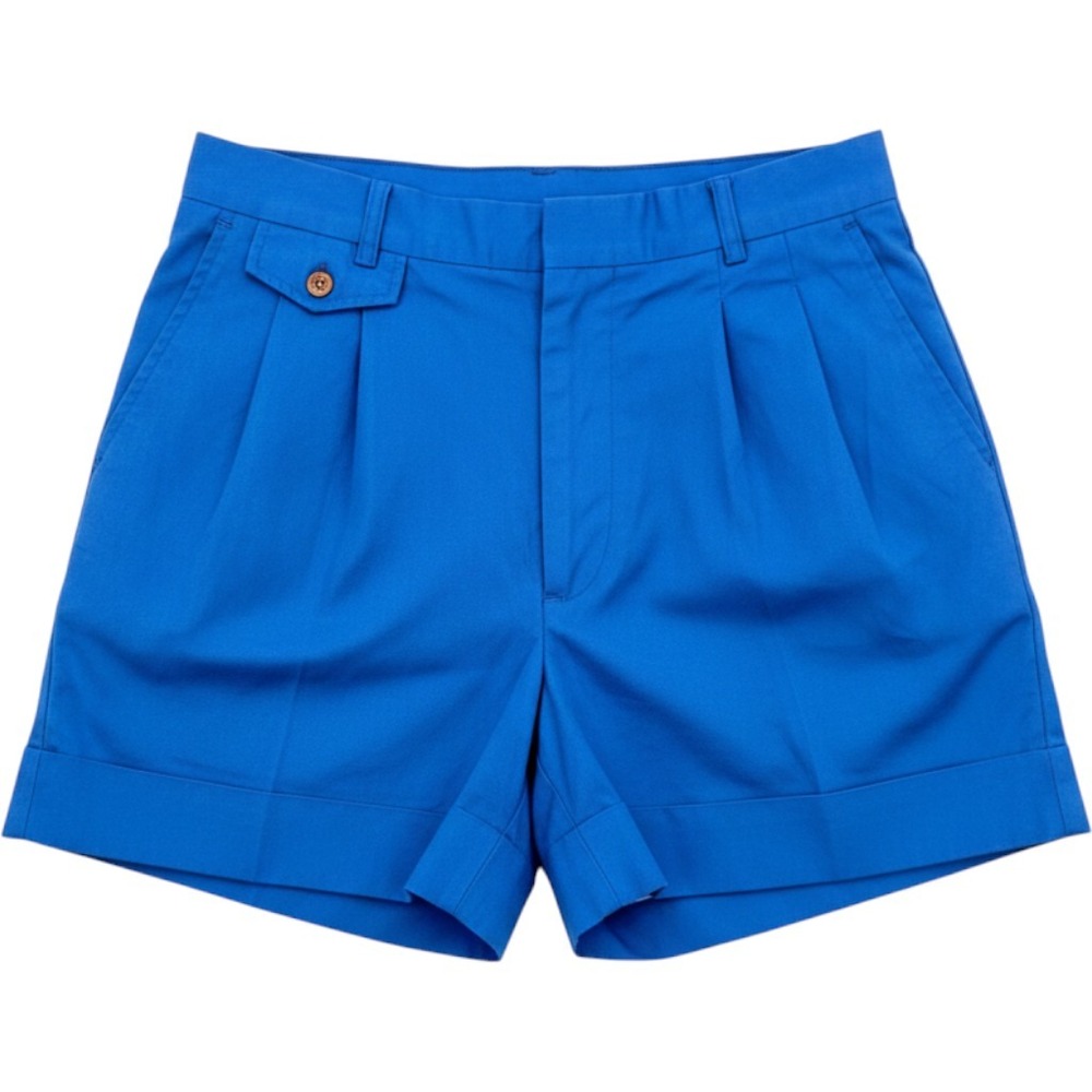 Palmetto's Pleated Shorts Womens 26 Blue High Waisted Vintage Made in USA